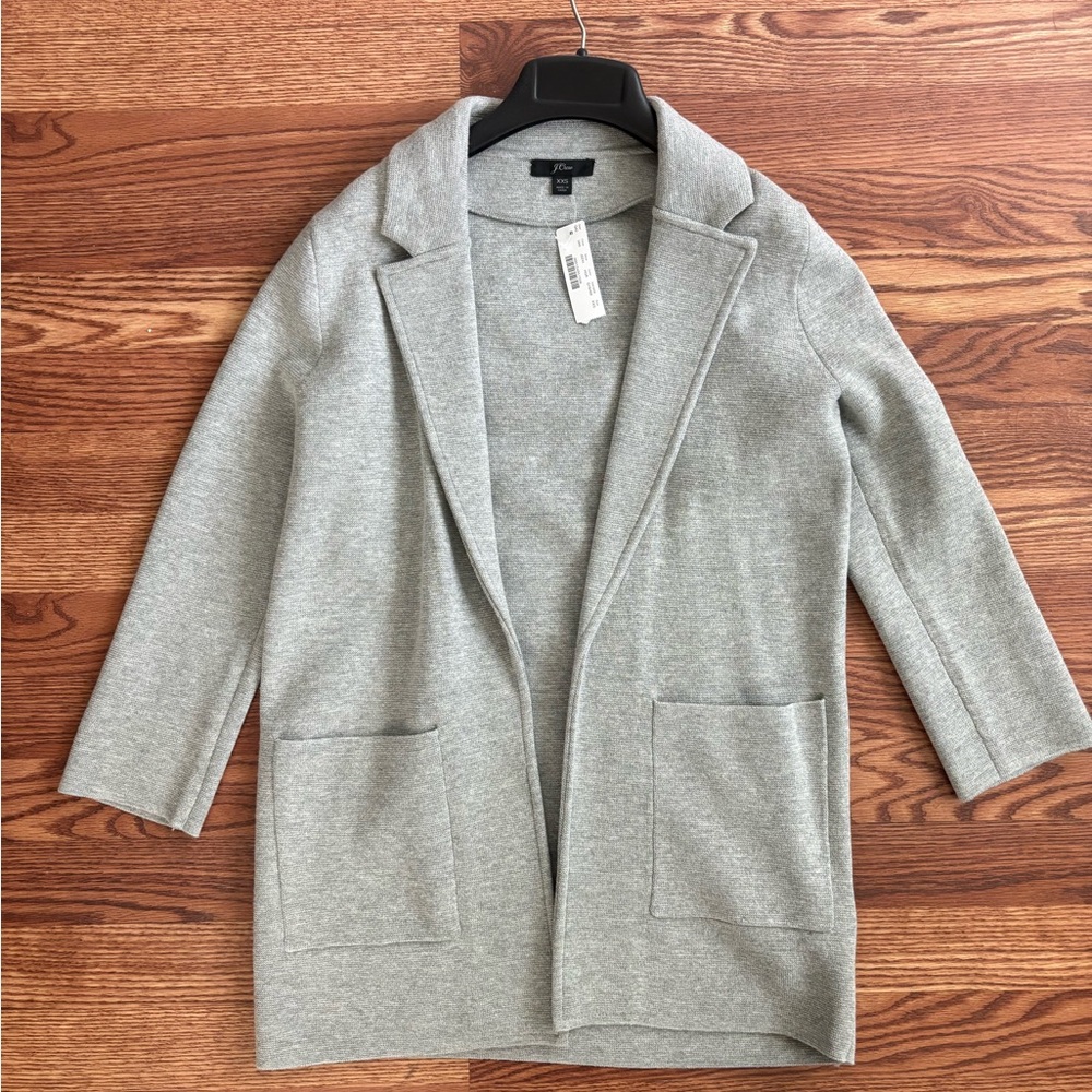 J. Crew Heather Gray Knit Cardigan